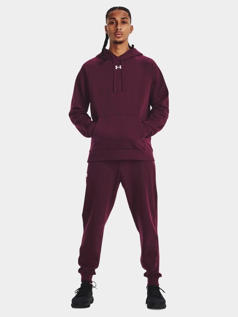 Spodnie dresowe męskie, bordowe, Under Armour