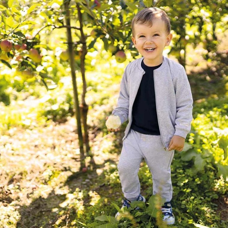 Spodnie dresowe niemowlęce, szare, Eevi