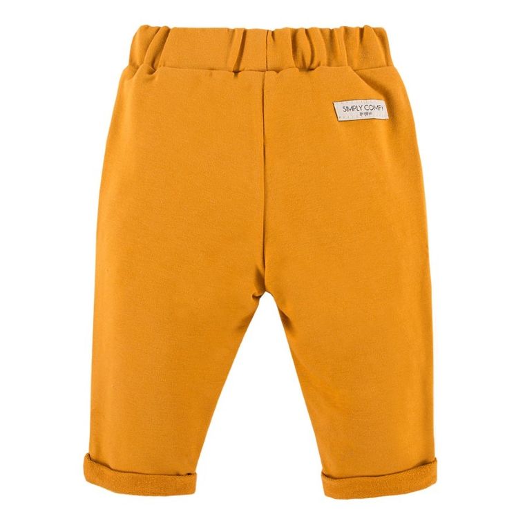 Spodnie dziewczęce, żółte, falbanki, Eevi