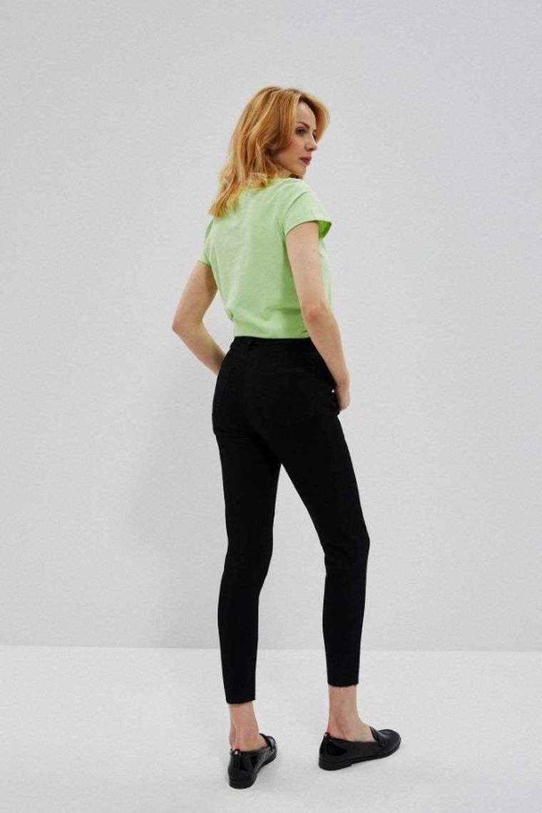 Spodnie jeansowe damskie, czarne, Moodo