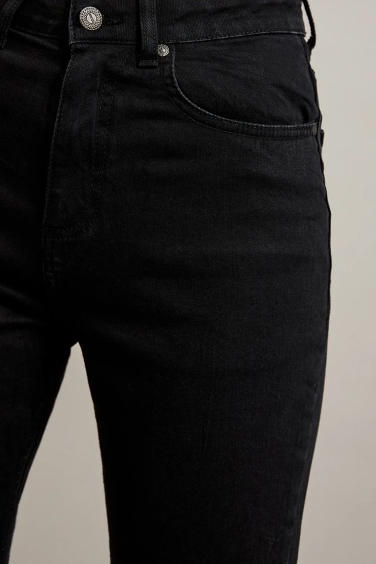 Spodnie jeansowe damskie, czarne, Moodo