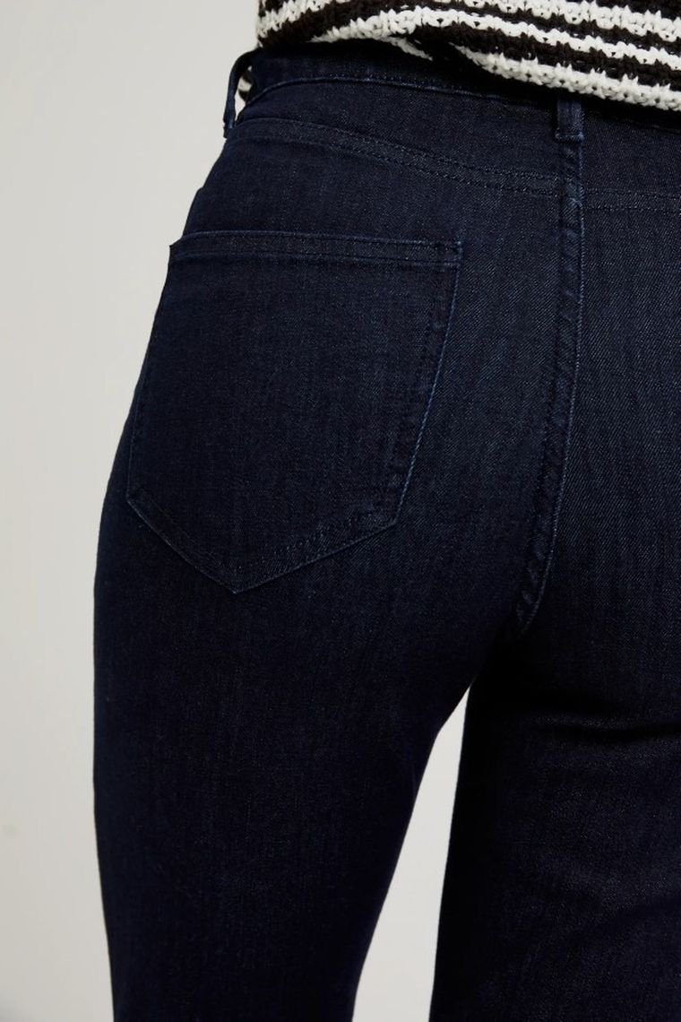 Spodnie jeansowe damskie, granatowe, Moodo