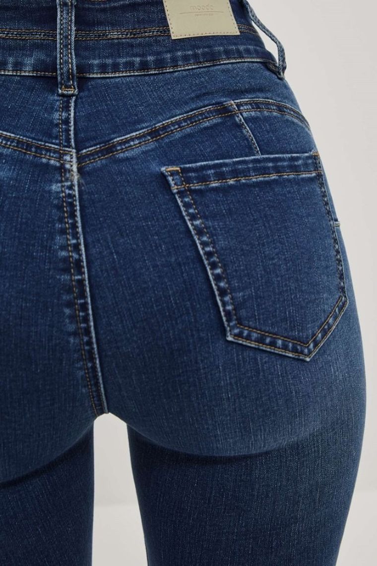 Spodnie jeansowe damskie, niebieskie, Moodo