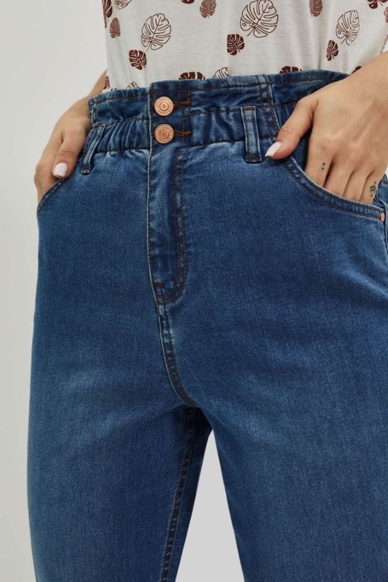 Spodnie jeansowe damskie, niebieskie, Moodo