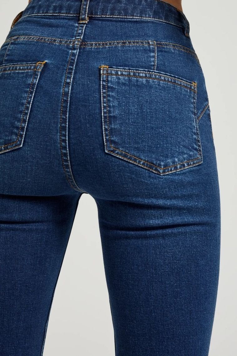 Spodnie jeansowe damskie, niebieskie, Moodo