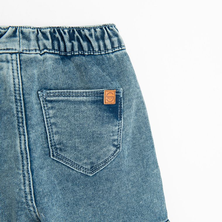 Spodnie jeansowe jogger z aplikacjami Cool Club