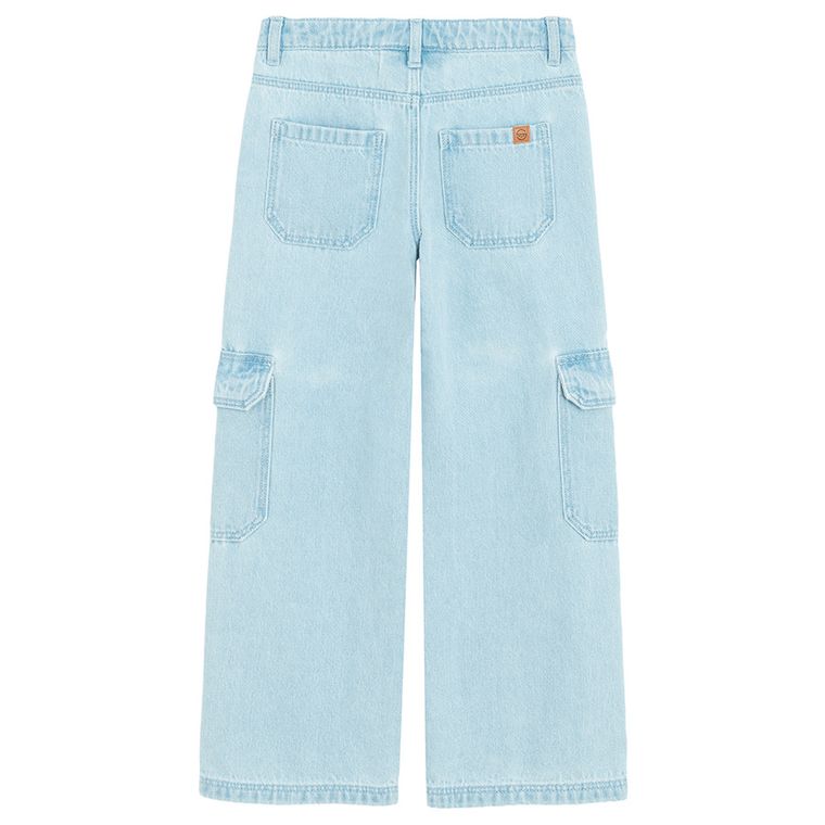Spodnie jeansowe z regulacją cargo wide leg Cool Club