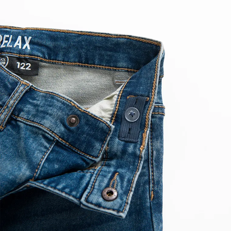 Spodnie jeansowe z regulacją o kroju relax Cool Club