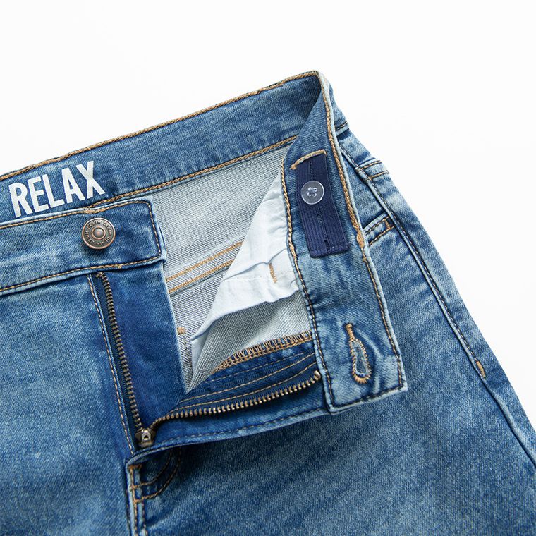 Spodnie jeansowe z regulacją o kroju relax Cool Club