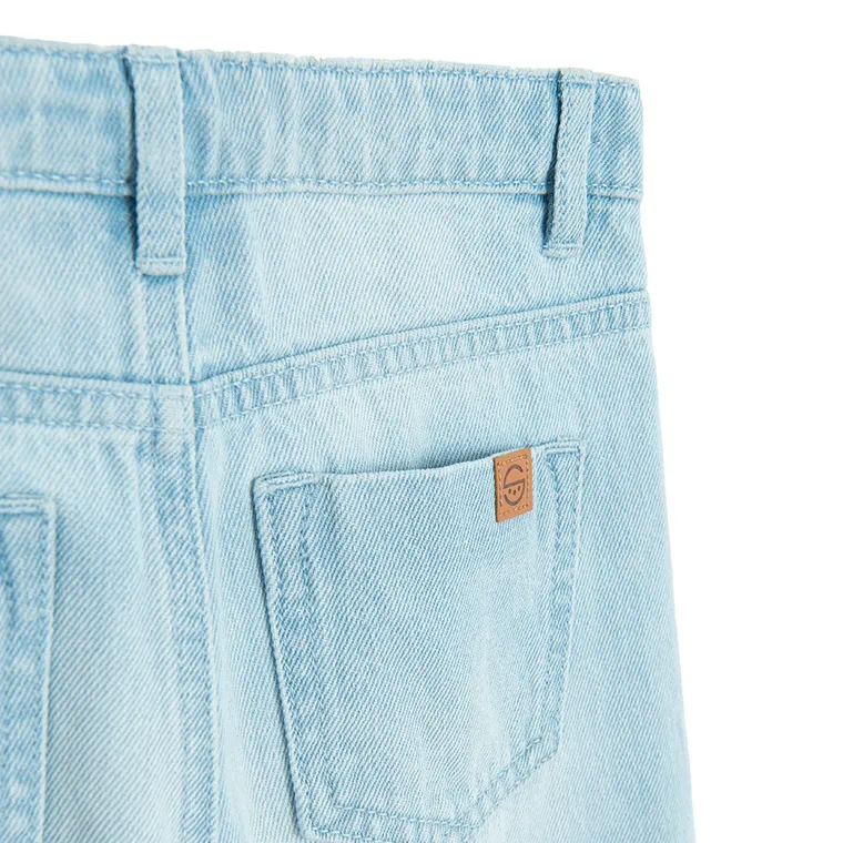 Spodnie jeansowe z regulacją o kroju wide Cool Club