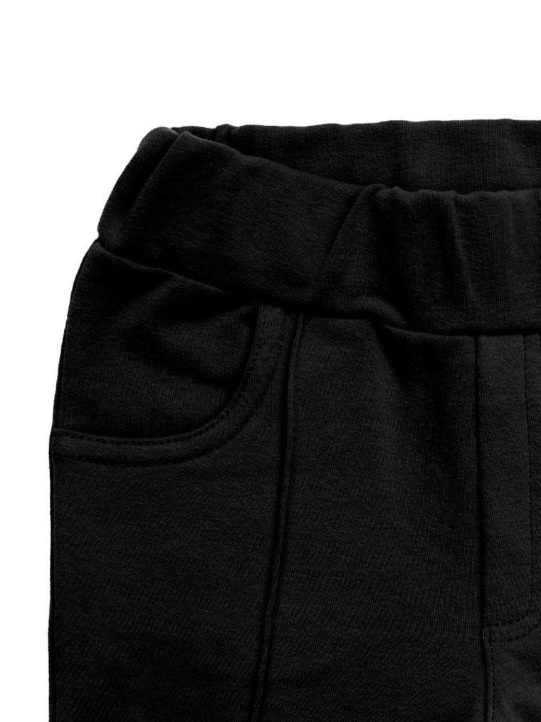 Spodnie materiałowe chłopięce, czarne, Nicol