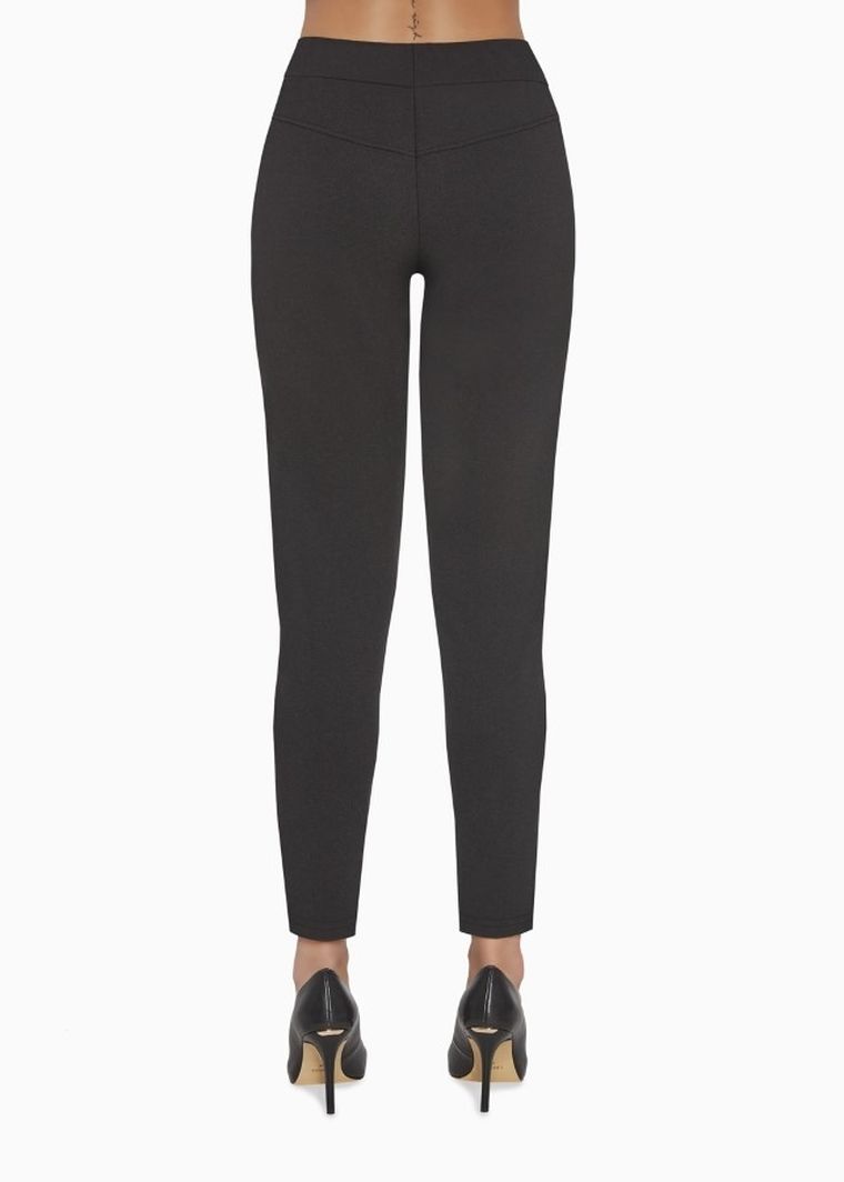 Spodnie materiałowe damskie, czarne, Idalia, Bas Bleu