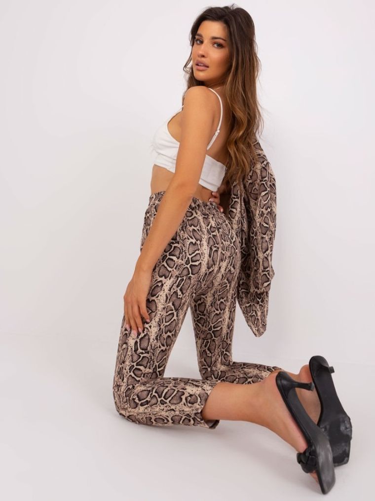 Spodnie materiałowe damskie, mix, Italy Moda