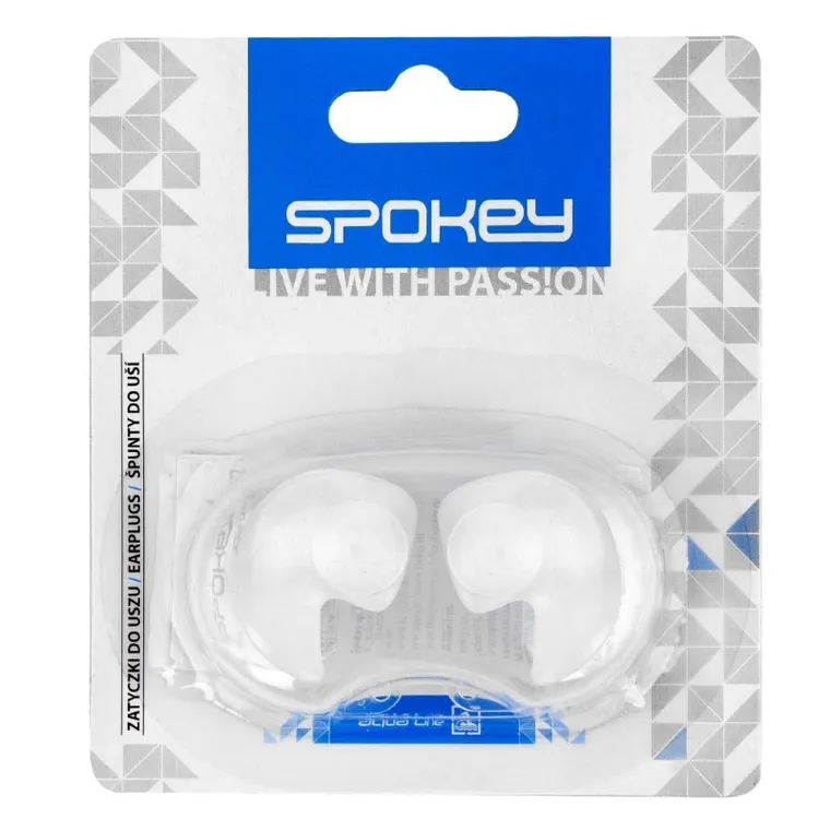 Spokey, Ammus, silikonowe zatyczki do uszu, przeźroczyste