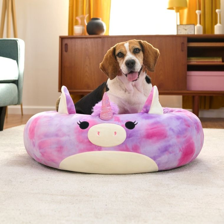 Squishmallows, legowisko dla psa/kota, rozmiar S, 50 cm, Lola the Unicorn