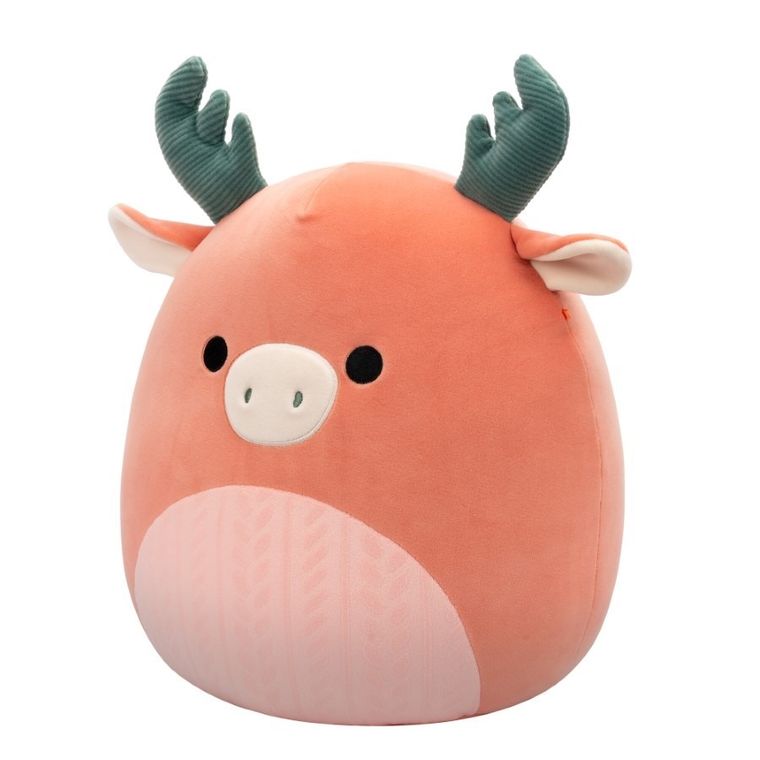 Squishmallows, Medium Plush, Dark Peach Moose, brzoskwiniowy łoś, maskotka, 30 cm