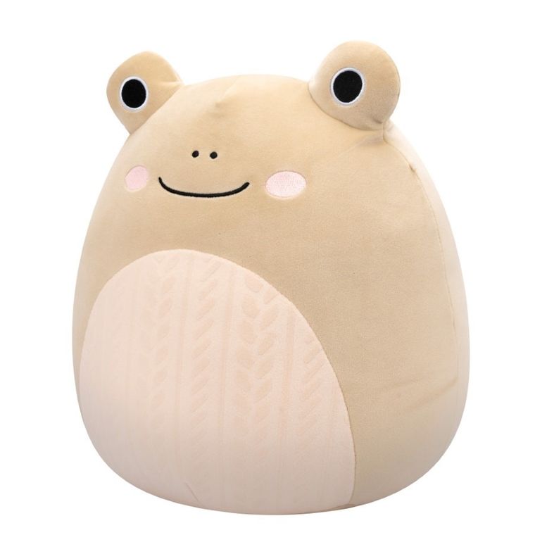 Squishmallows, Medium Plush, Tan Frog, beżowa żaba, maskotka, 30 cm