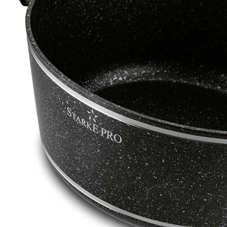Starke Pro, Celebrity Marble, zestaw garnków z pokrywką i patelnią, 10 elementów