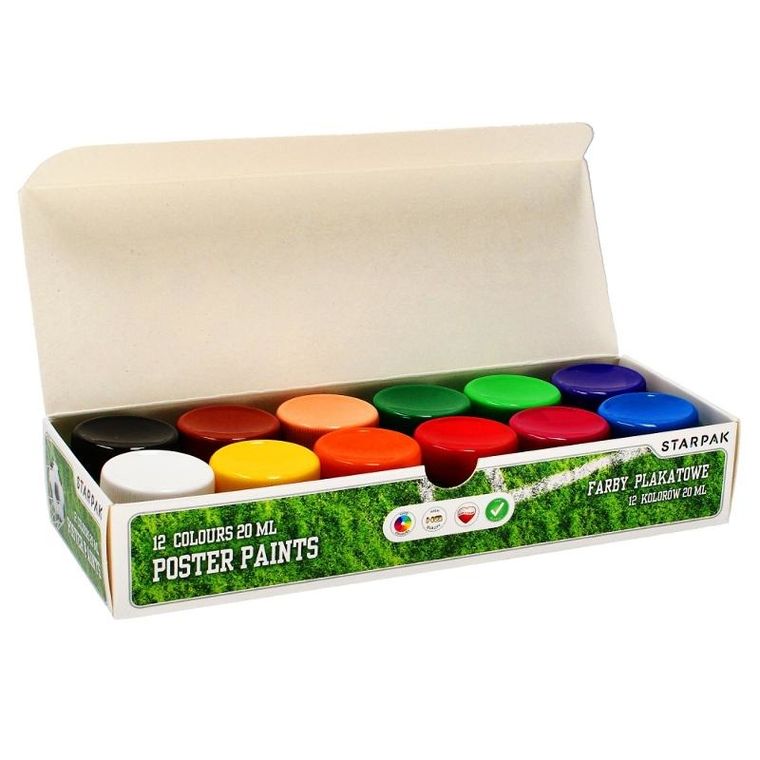 Starpak, Football Cuties, farby plakatowe, 12 kolorów