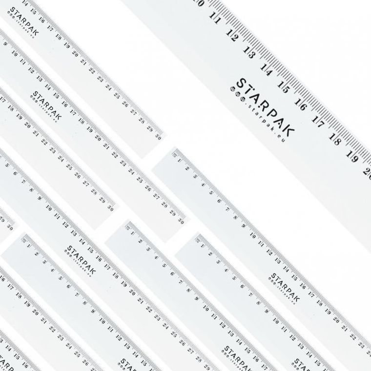 Starpak, linijka, 30 cm