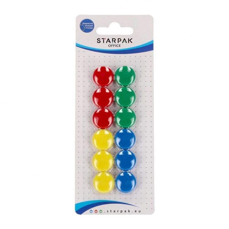 Starpak, magnesy, 22mm, mix kolorów