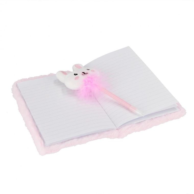 Starpak, pamiętnik na kłódkę z długopisem, pluszowy, królik