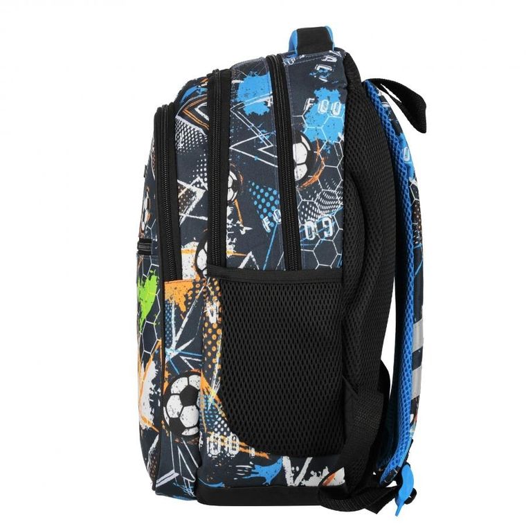 Starpak, plecak szkolny, 1-komorowy, Football Blue