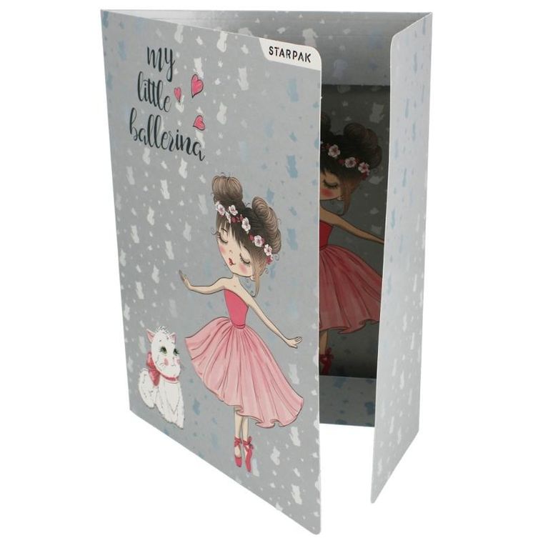 Starpak, teczka z gumką A4, balerina, 1 szt.