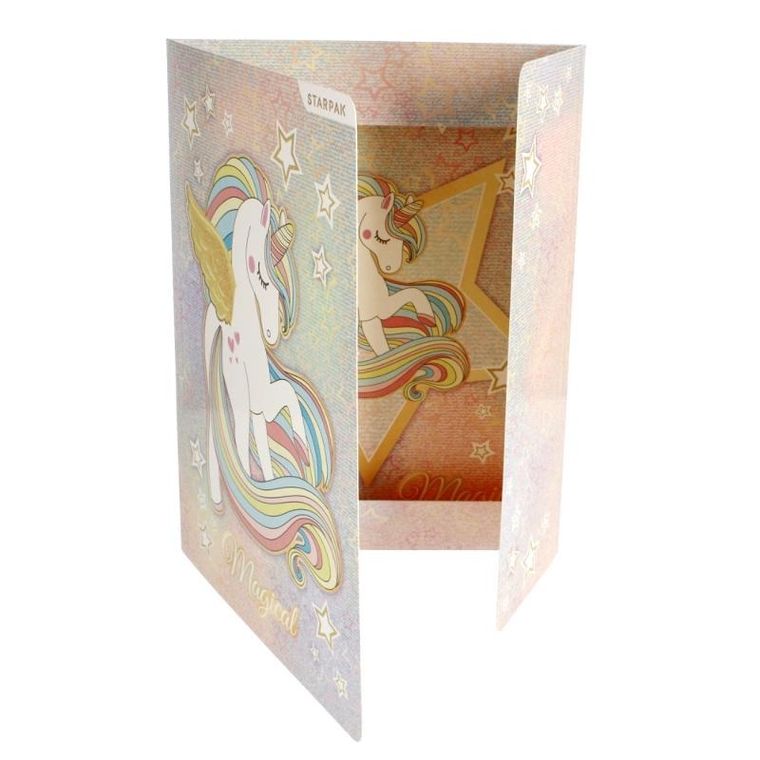 Starpak, teczka z gumką, A4, unicorn, 1 szt.