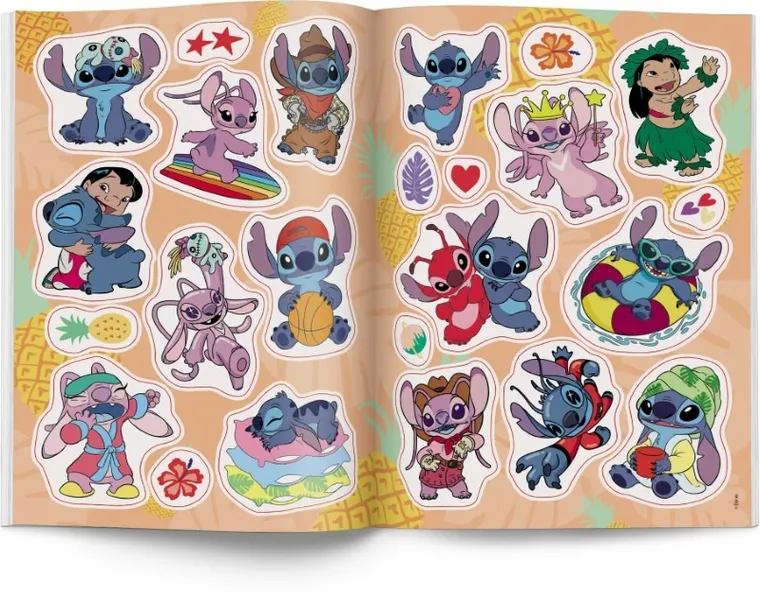 Stitch. Kolorowanka z naklejkami