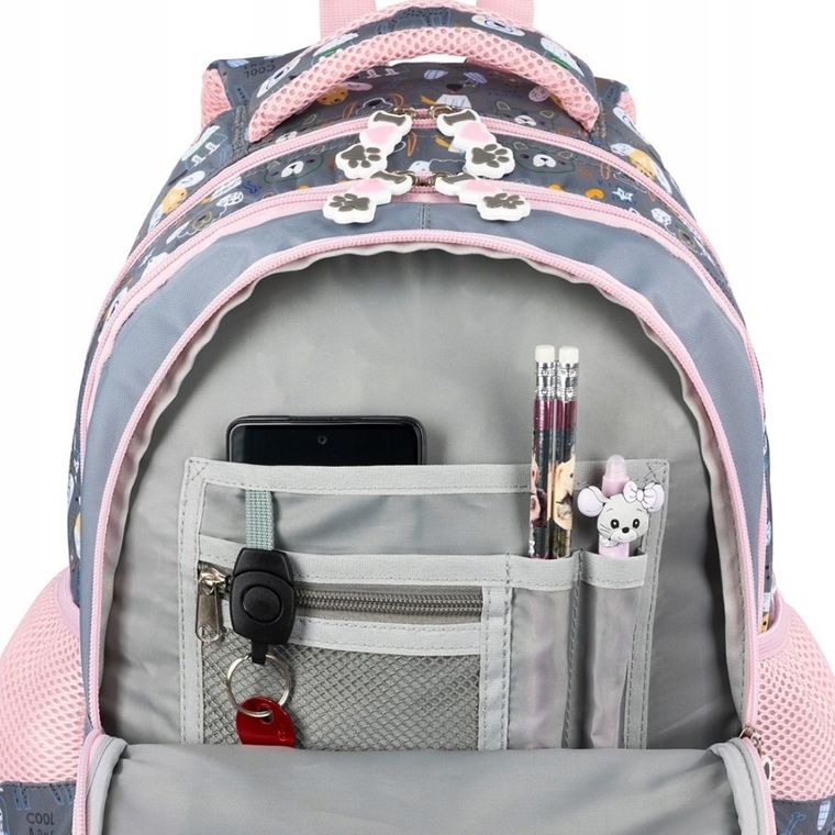 St.Majewski, My Little Friend, plecak szkolny, 4-komorowy, Sweet Pomeranian