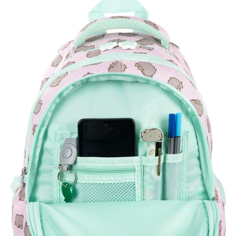 St.Majewski, Pusheen, plecak szkolny, 4-komorowy, Pink