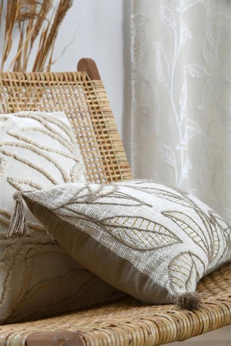 Stof, poduszka dekoracyjna hemera z frędzlami, 50-30 cm