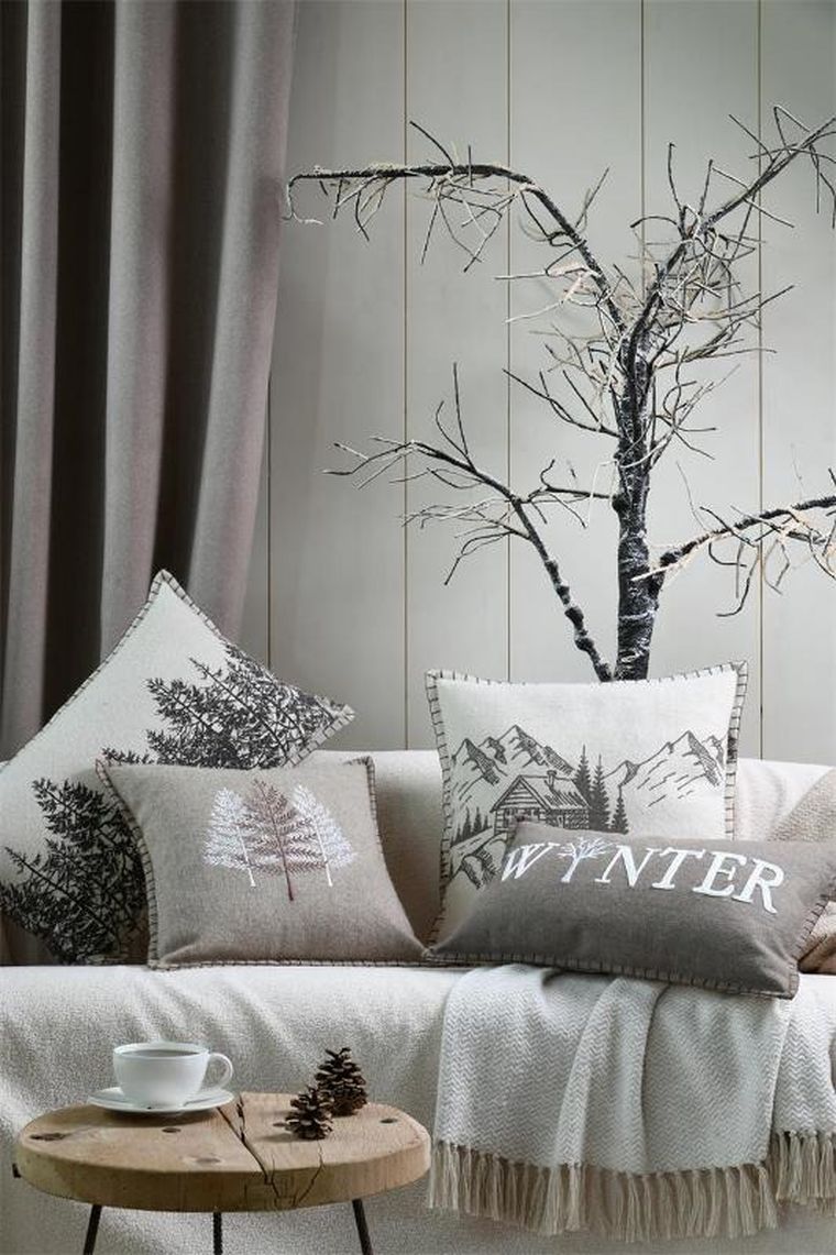 Stof, poduszka dekoracyjna, Landry, choinki, 35-60 cm