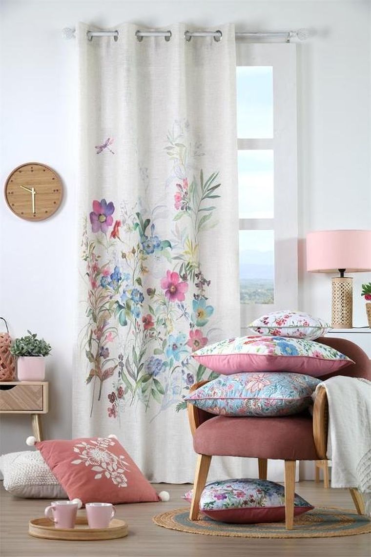 Stof, poduszka dekoracyjna, Magnolia, bawełniana, 45-45 cm