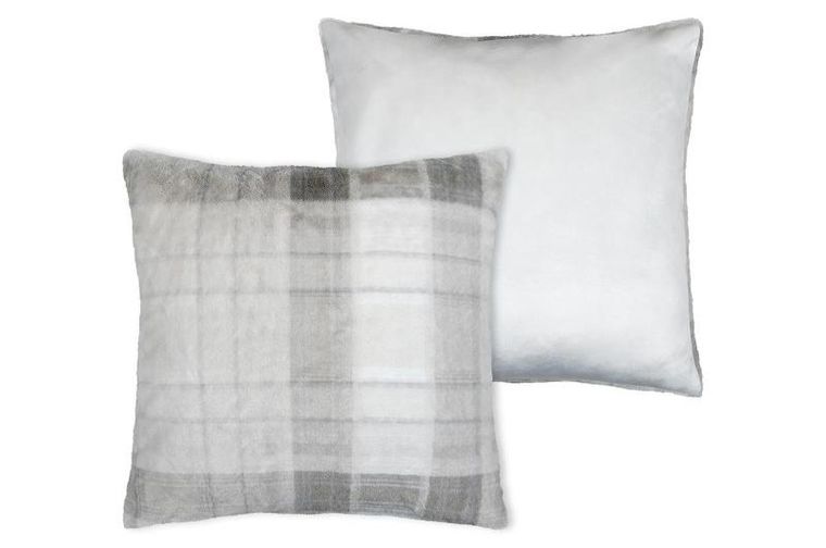 Stof, Scotland, poduszka pluszowa, w kratę, 60-60 cm