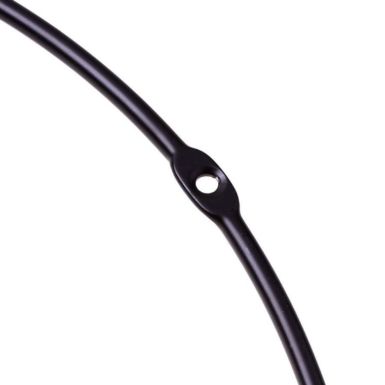 Stolik okrągły, metalowy, styl Loft, czarny