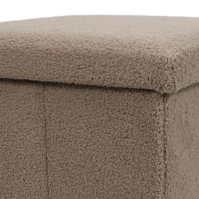Storage Solutions, pufa ze schowkiem, Boucle Bini, 38-38-38 cm