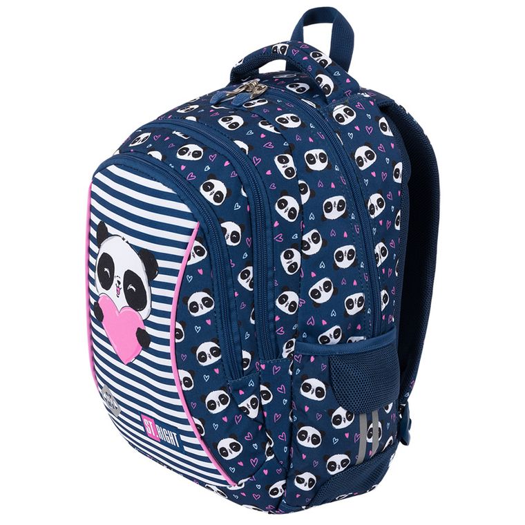 St.Right, plecak szkolny, 3-komorowy, Love Panda