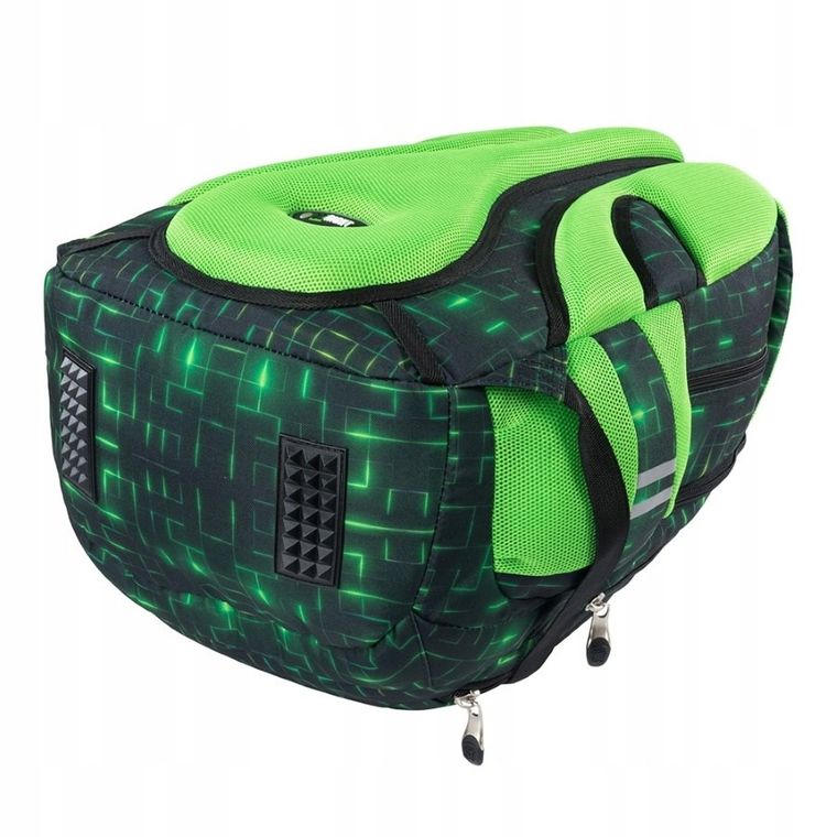 St.Right, plecak szkolny, 4-komorowy, Neon Pad