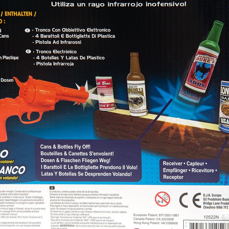 Strzelanie do celu, zabawka na podczerwień