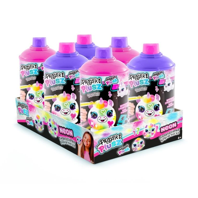 Style4Ever, Projekt Plusz, Zaprojektuj Swojego Pluszaka, Neon, zestaw z akcesoriami w tubie