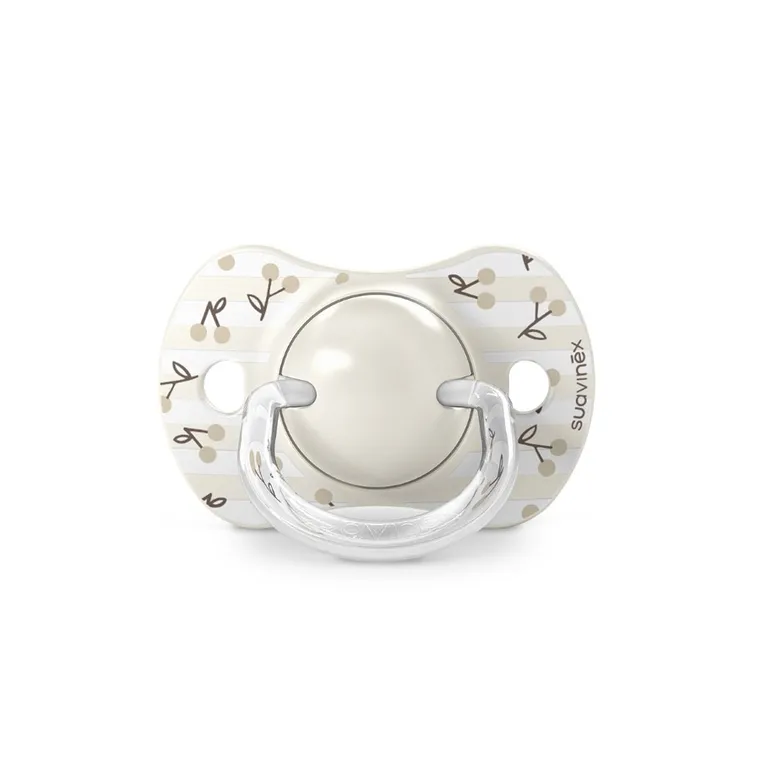 Suavinex, SX Pro, Birdies, smoczek fizjologiczny, waniliowy, 0-6 m, 2 szt.
