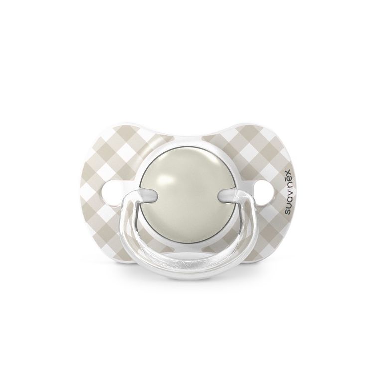 Suavinex, SX Pro, Wild & Free, smoczek fizjologiczny, beżowy, 0-6 m, 2 szt.
