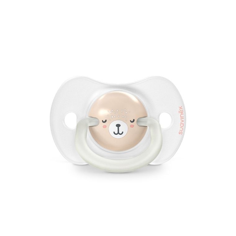 Suavinex, SX Pro, Wild & Free, smoczek fizjologiczny, różowy, świecący, 0-6 m, 2 szt.