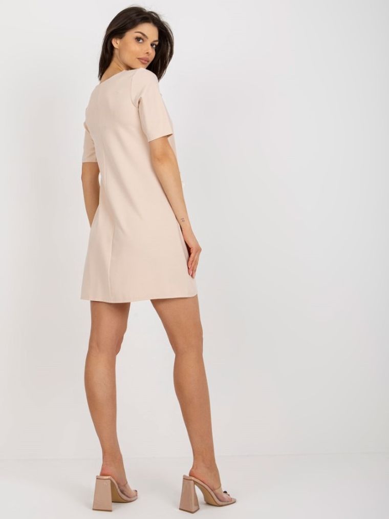 Sukienka damska, beżowa, Lakerta