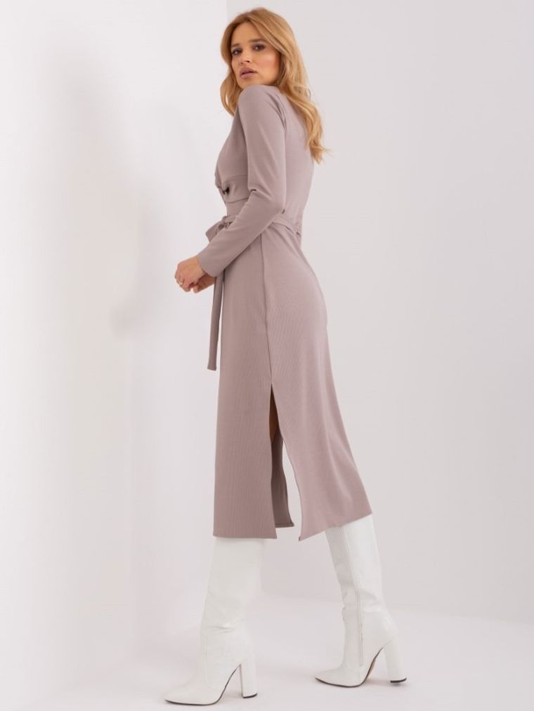 Sukienka damska, beżowa, Lakerta