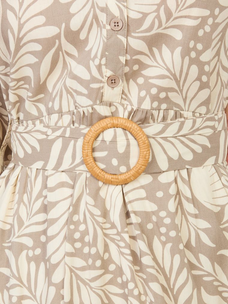 Sukienka damska, beżowa, Sublevel