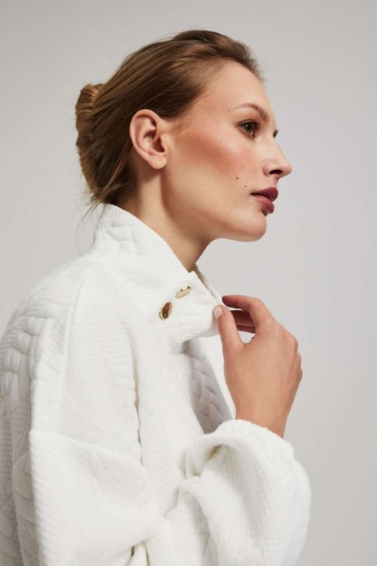 Sukienka damska, biała, Moodo