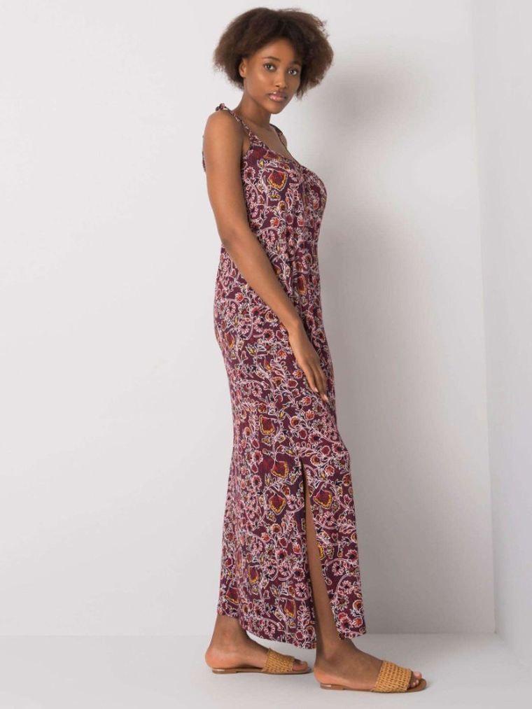 Sukienka damska, bordowa, Factory Price